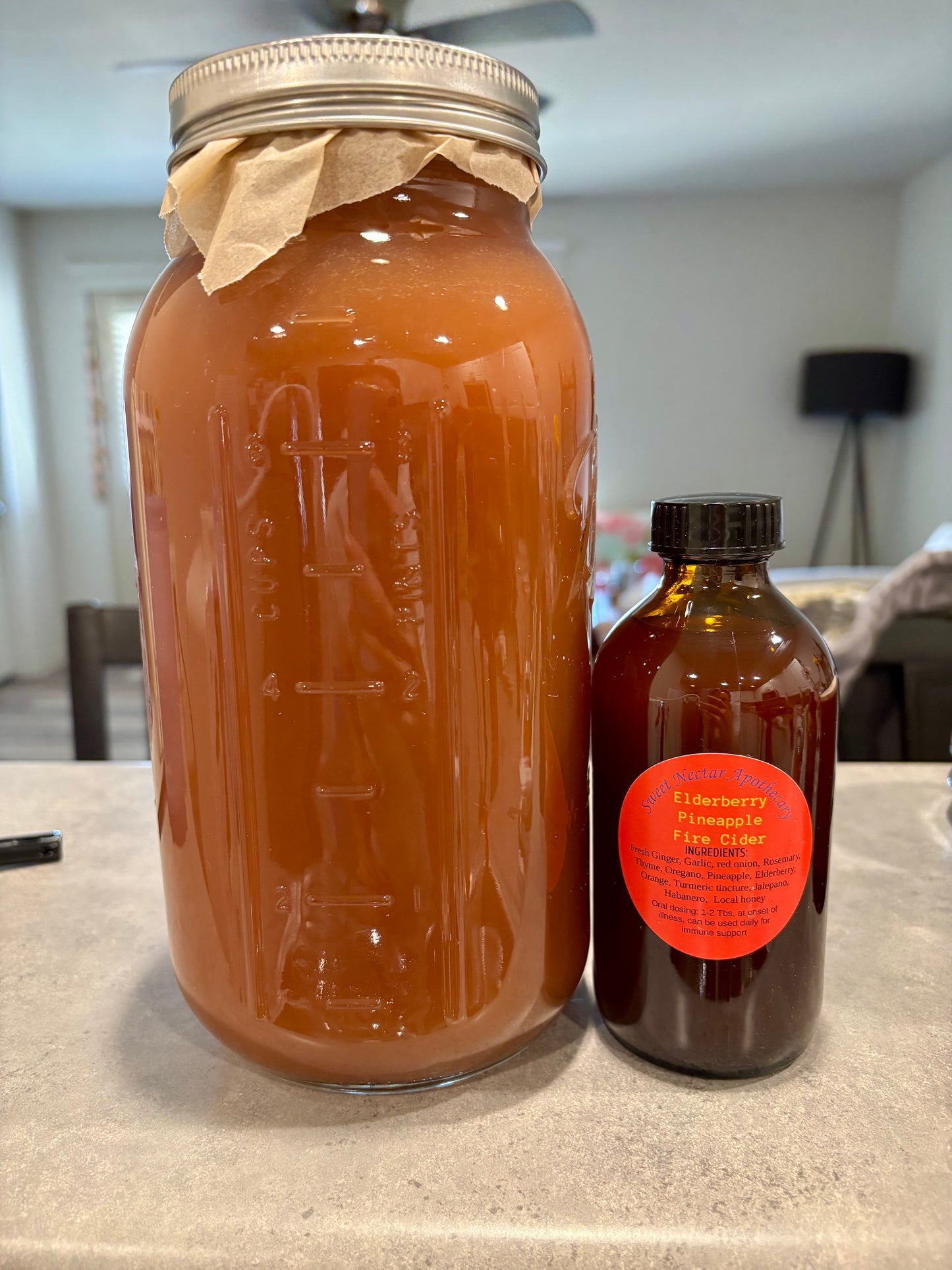 Pineapple & Elderberry Fire Cider*Local pickup ONLY