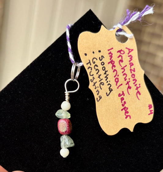 Pet Pendant*#4 Amazonite · Prehnite · Imperial Jasper